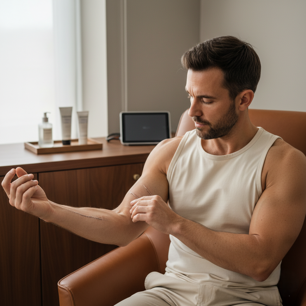 Patient consulting with Dr. Ched Garten at Paragon, symbolizing advanced non-surgical care for joint, tendon, muscle, and pain issues.