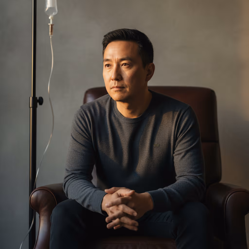 Patient consulting with Dr. Ched Garten at Paragon, symbolizing advanced non-surgical care for joint, tendon, muscle, and pain issues.