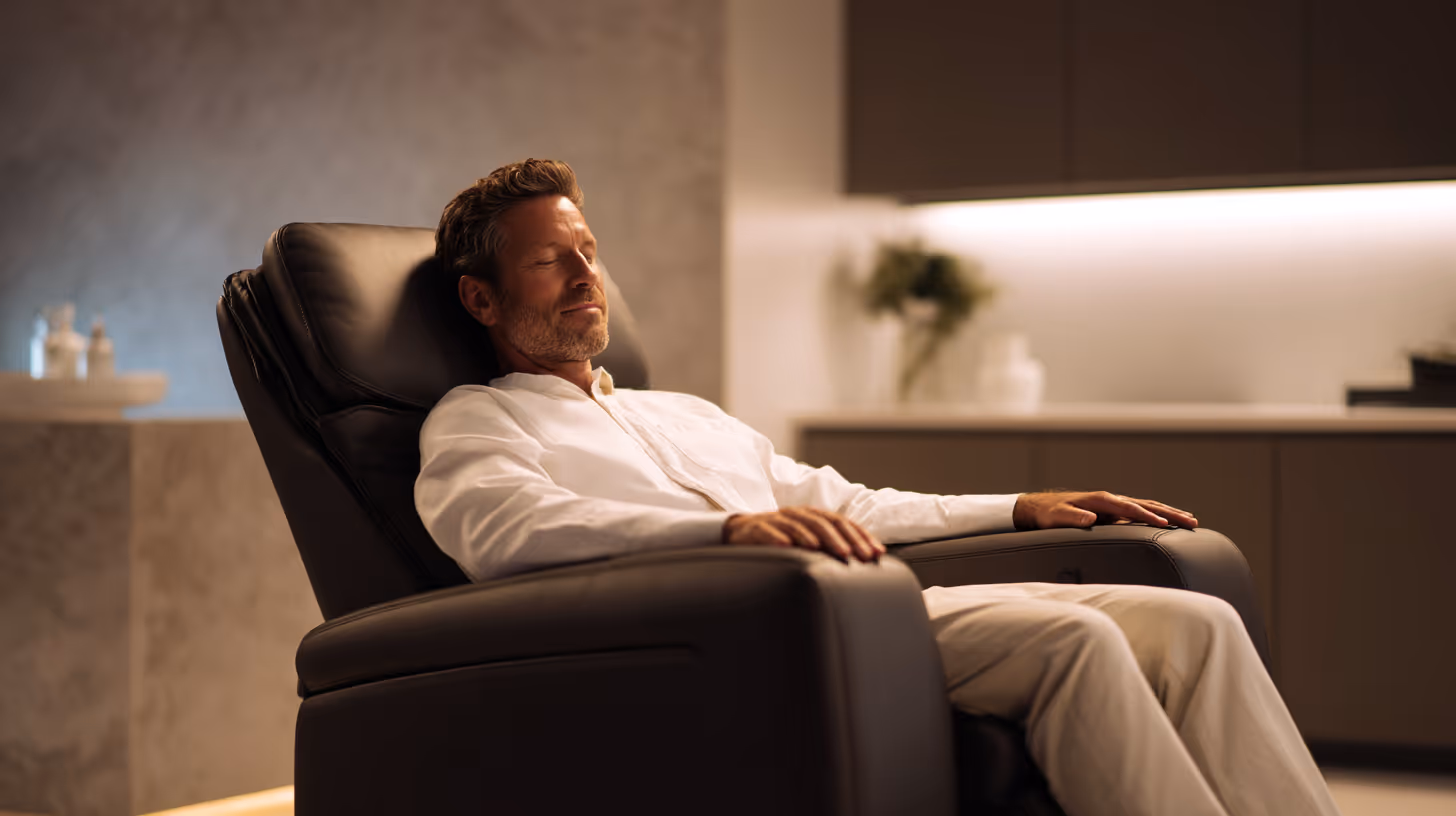 Dr. Ched Garten reviews x-ray with athletic patient, reflecting Paragon’s diagnostic precision and injury recovery expertise.