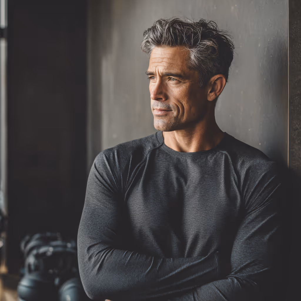 man and woman standing confidently in modern training studio, representing Paragon’s core philosophy of long-term athletic performance and whole-person regenerative care.