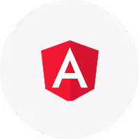 Angular framework red shield logo with white letter A.