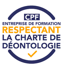 Logo CFE PF respectant la charte de déontologie des organismes de formation