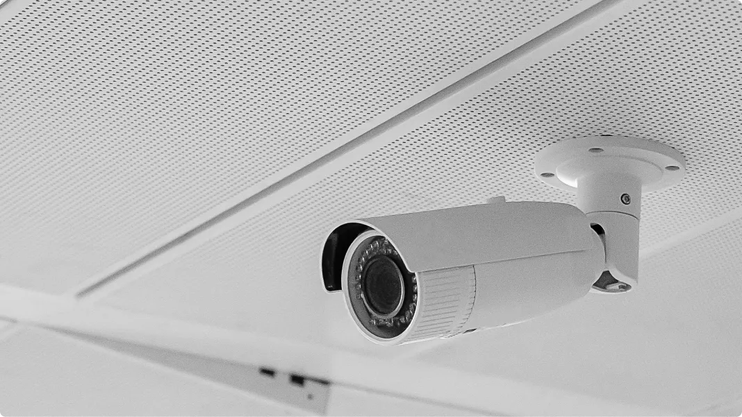 Eine Kamera aus den Secoserv Überwachungssystemen