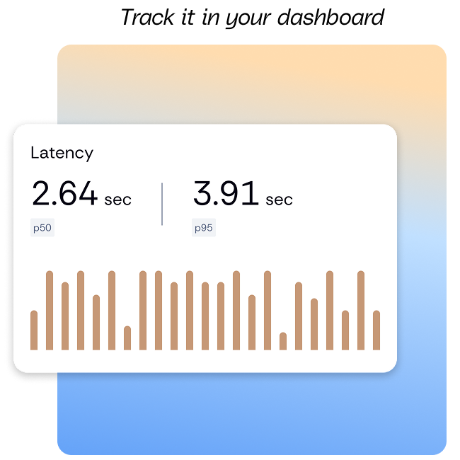 Track it in your dashboard