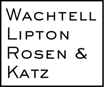 Text logo displaying Wachtell Lipton Rosen & Katz.