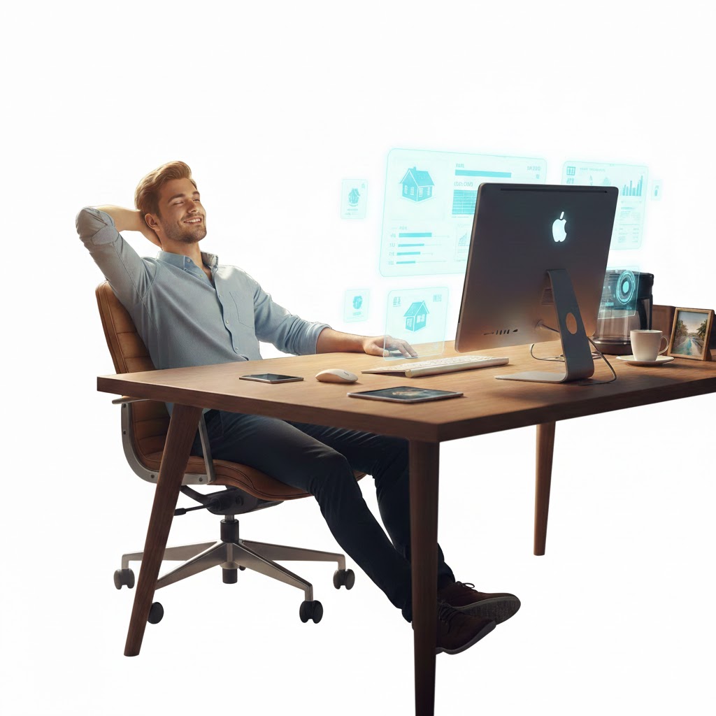 Digitale medewerker aan het werk