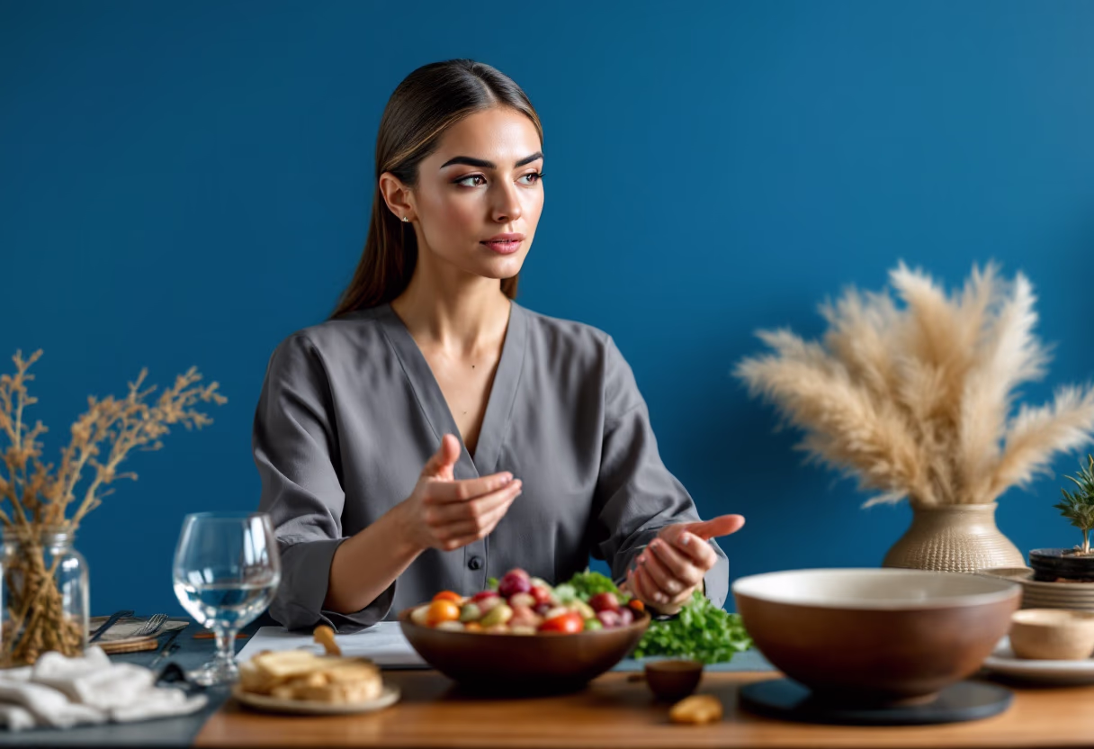 image of a nutritionist in consultation