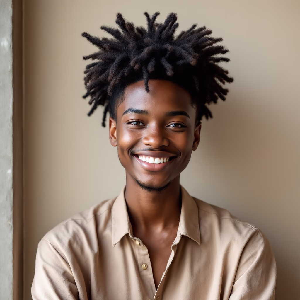 [headshot] image of customer (for a coffee shop & cafe)