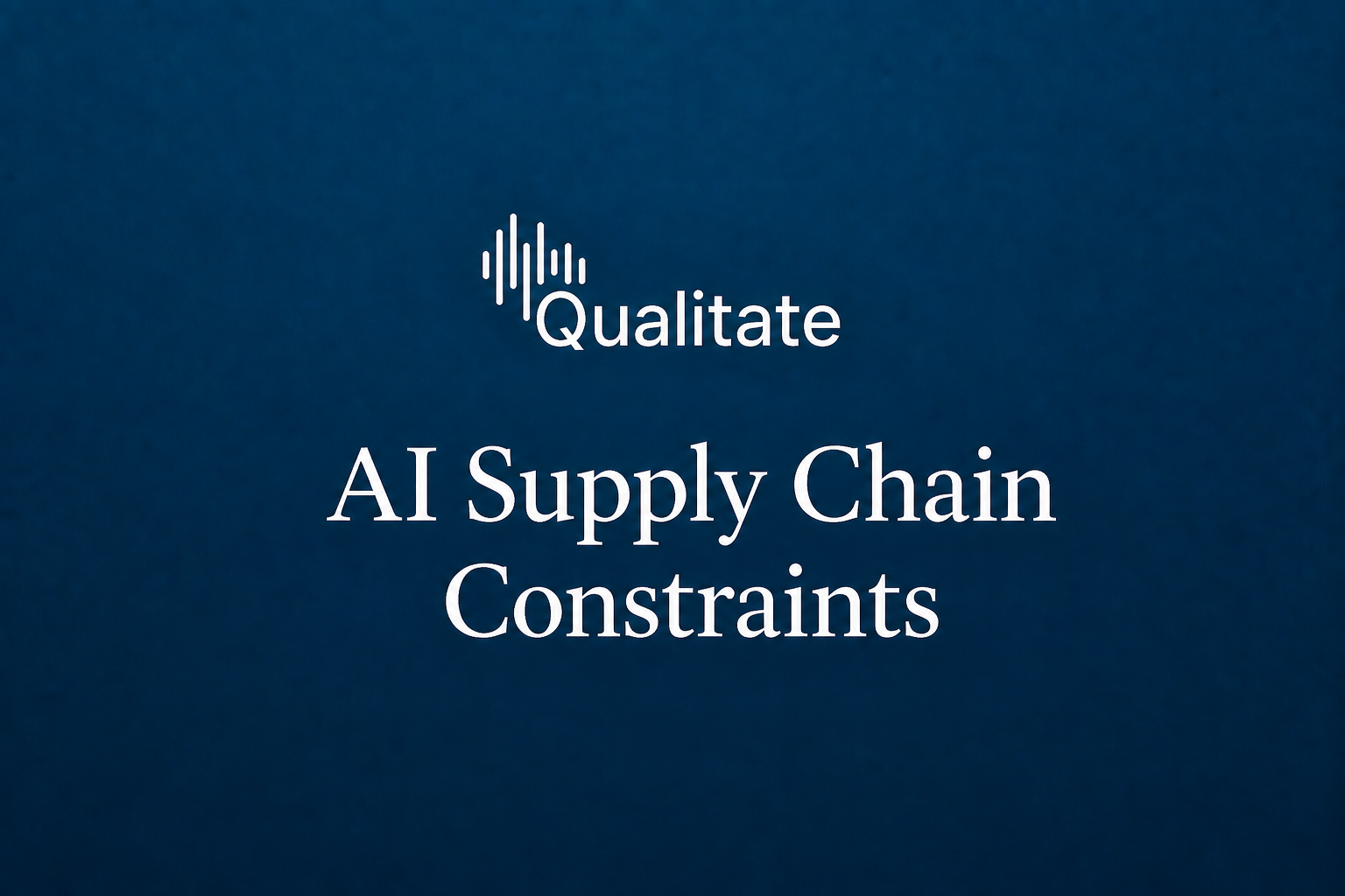Where Is the AI Semiconductor Supply Chain Still Constrained?