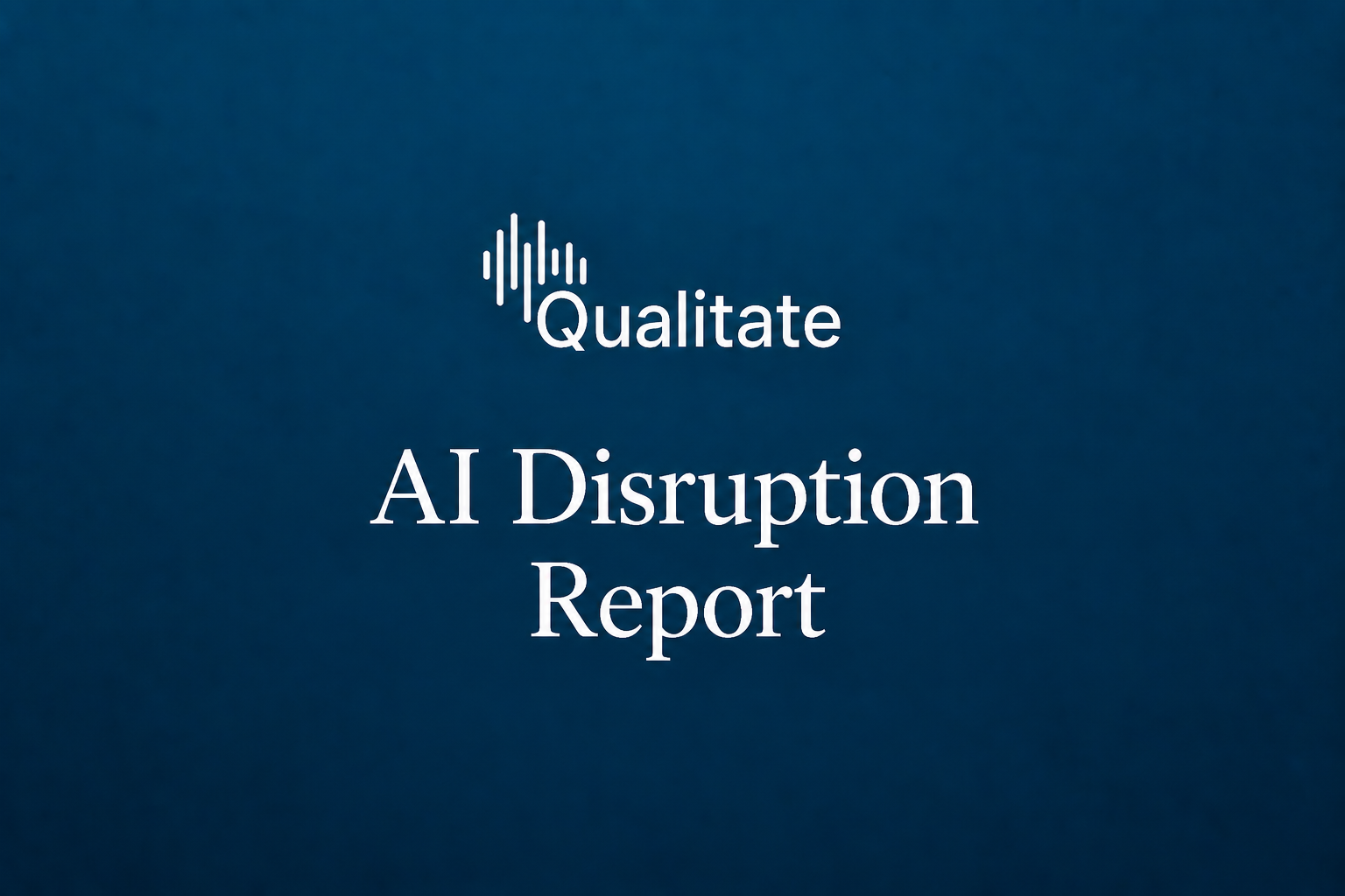 The AI Disruption Report
