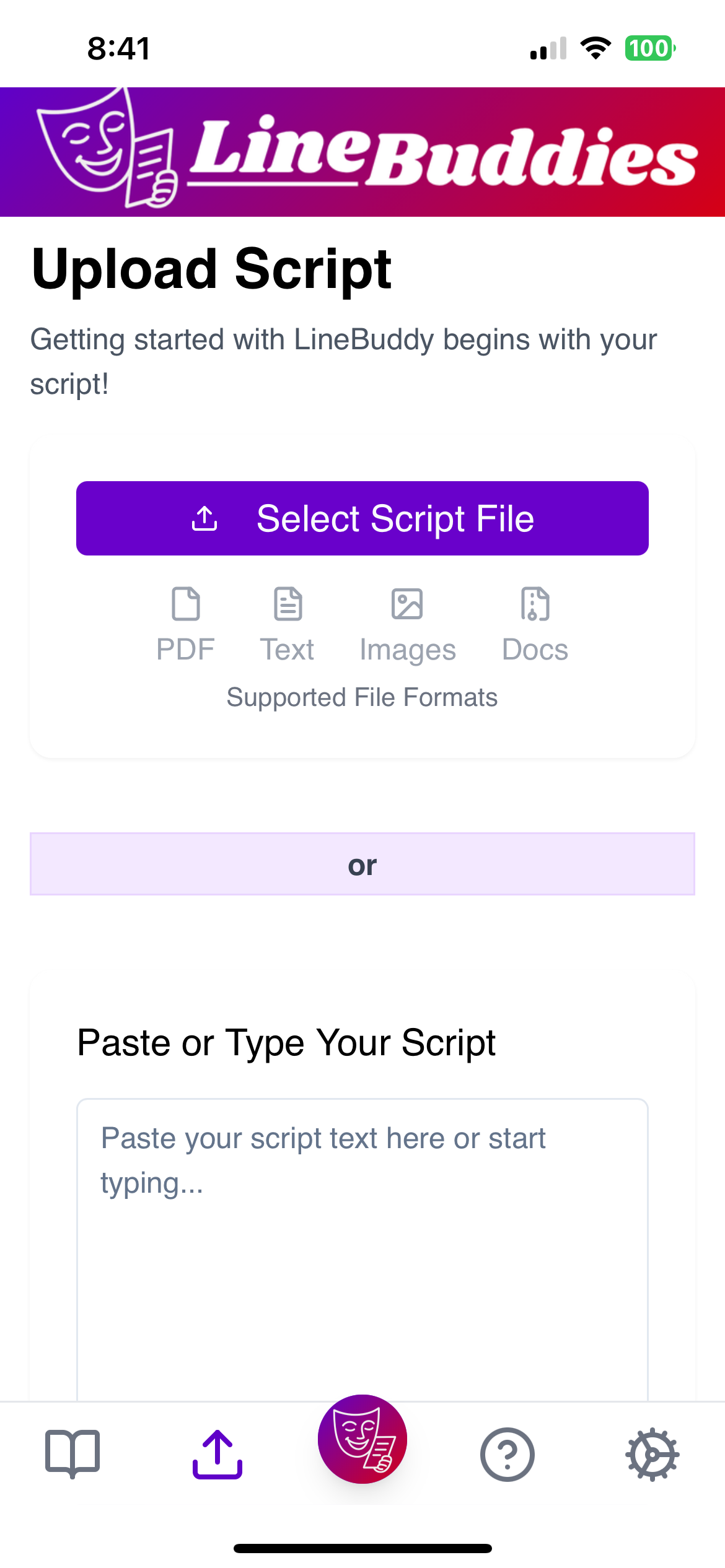 A file upload screenshot