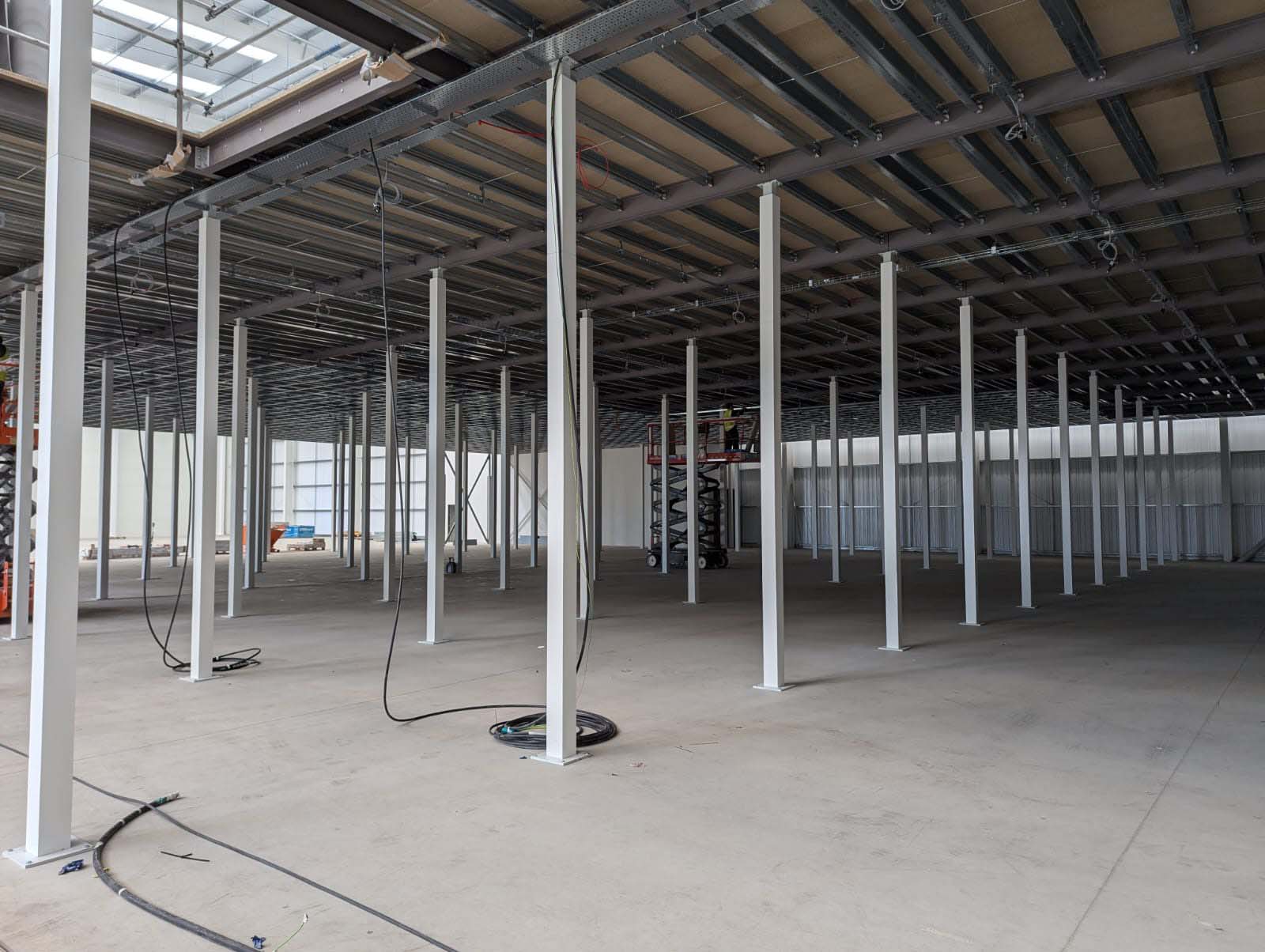 A Bright Solution installed a stage for a film set in a London warehouse
