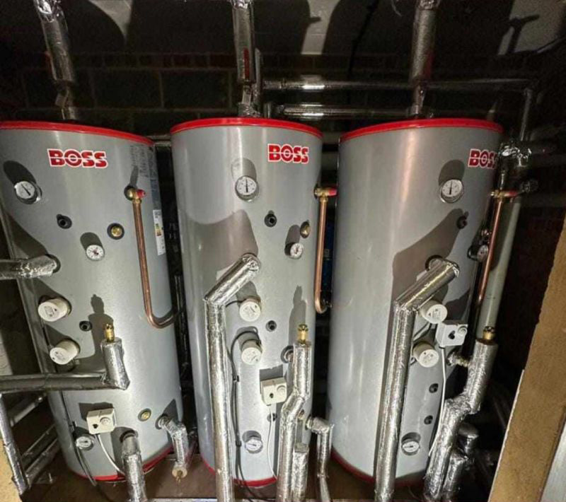 A Bright Solution installed industrial boilers for the heating system of a commercial property in London