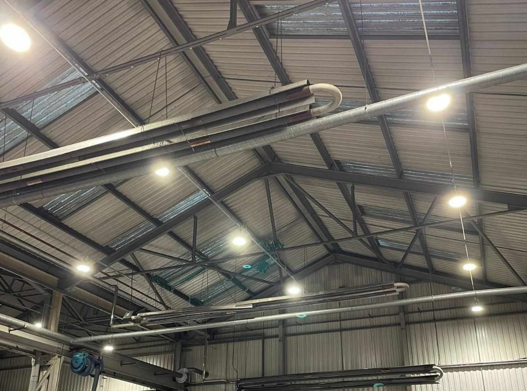A Bright Solution team partitioned the ceiling of a industrial property in London