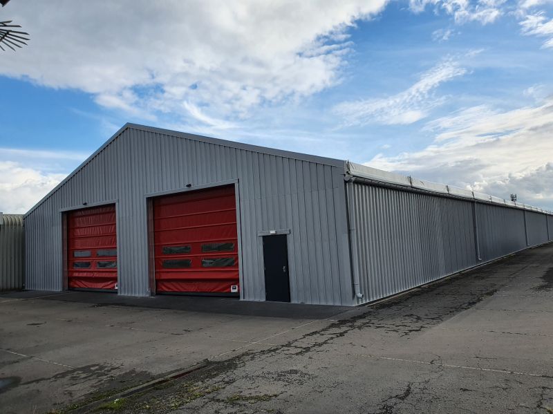 A Bright Solution has built a temporary warehouse for a industrial client in London