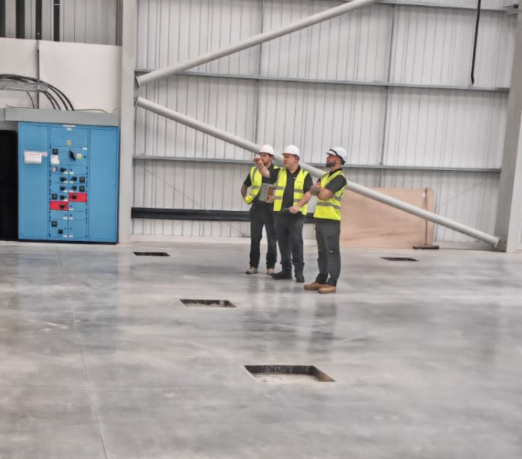 A Bright Solution team fully fitted a warehouse in London with all necessary electrical wiring and safety equipment.