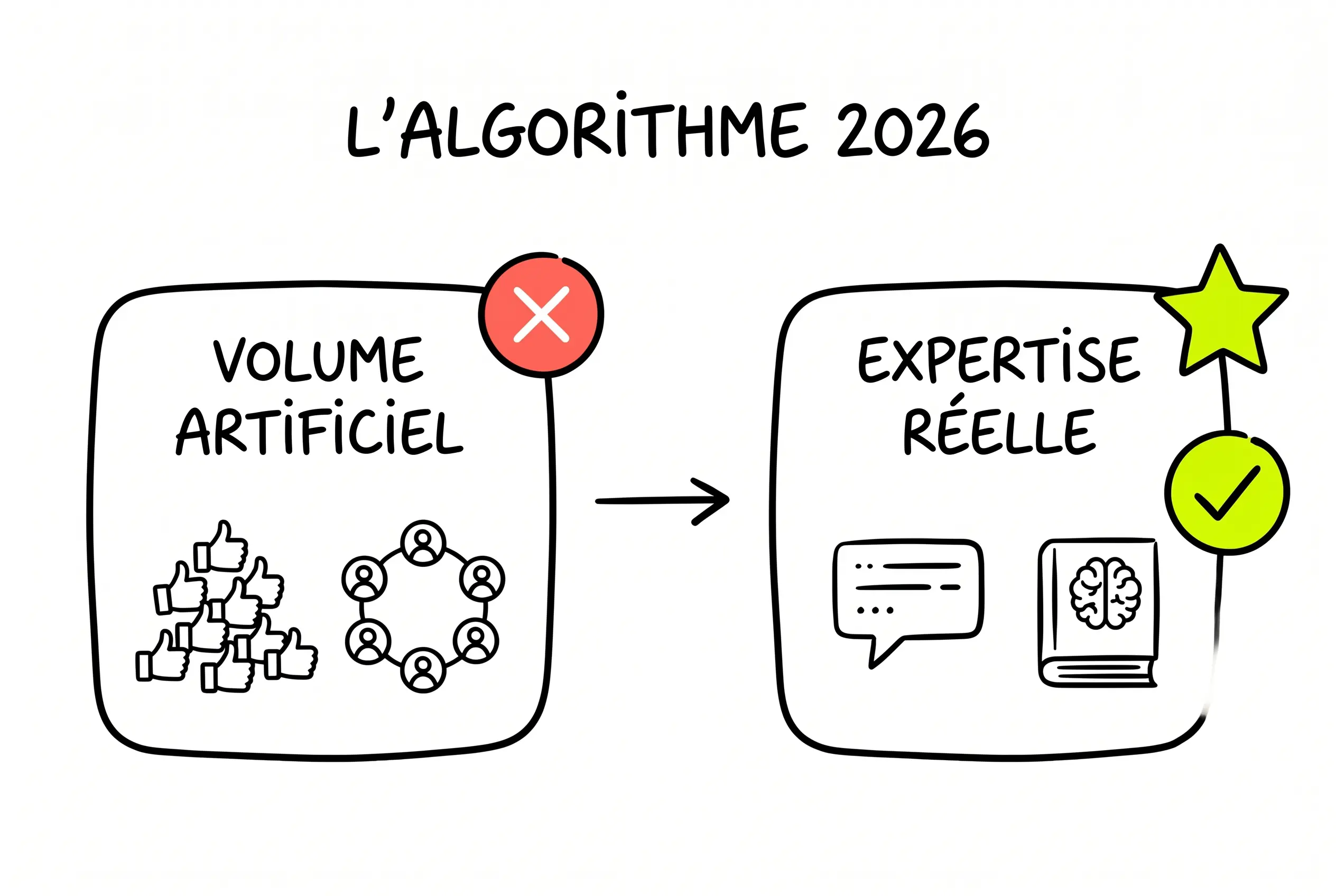 Algorithme LinkedIn 2026 : Guide Complet + 10 Règles Clés