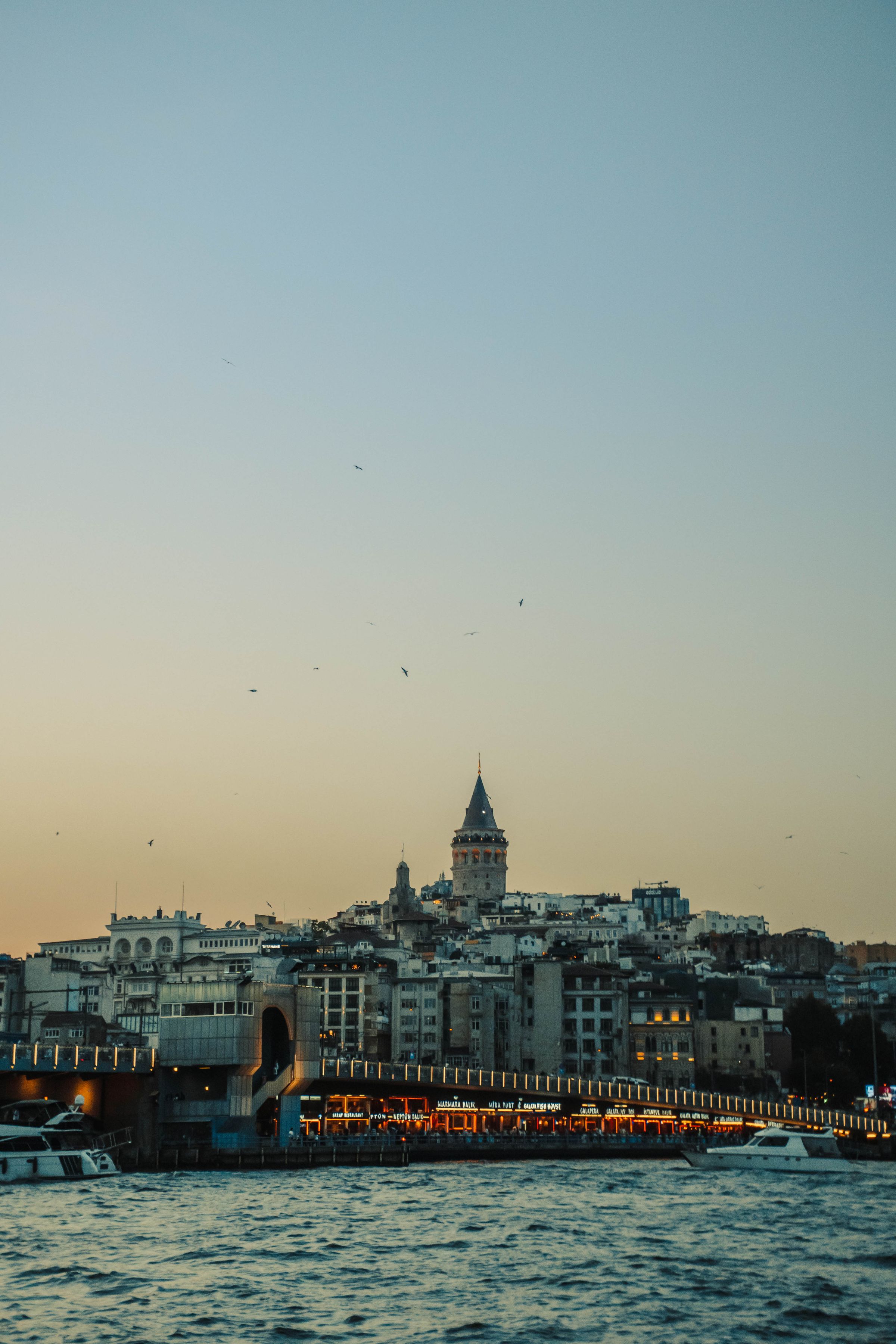 Skyline von Istanbul mit Galataturm, Türkei