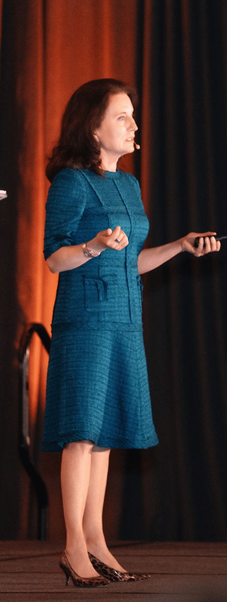 image of guest speaker at a conference (for a legal tech)