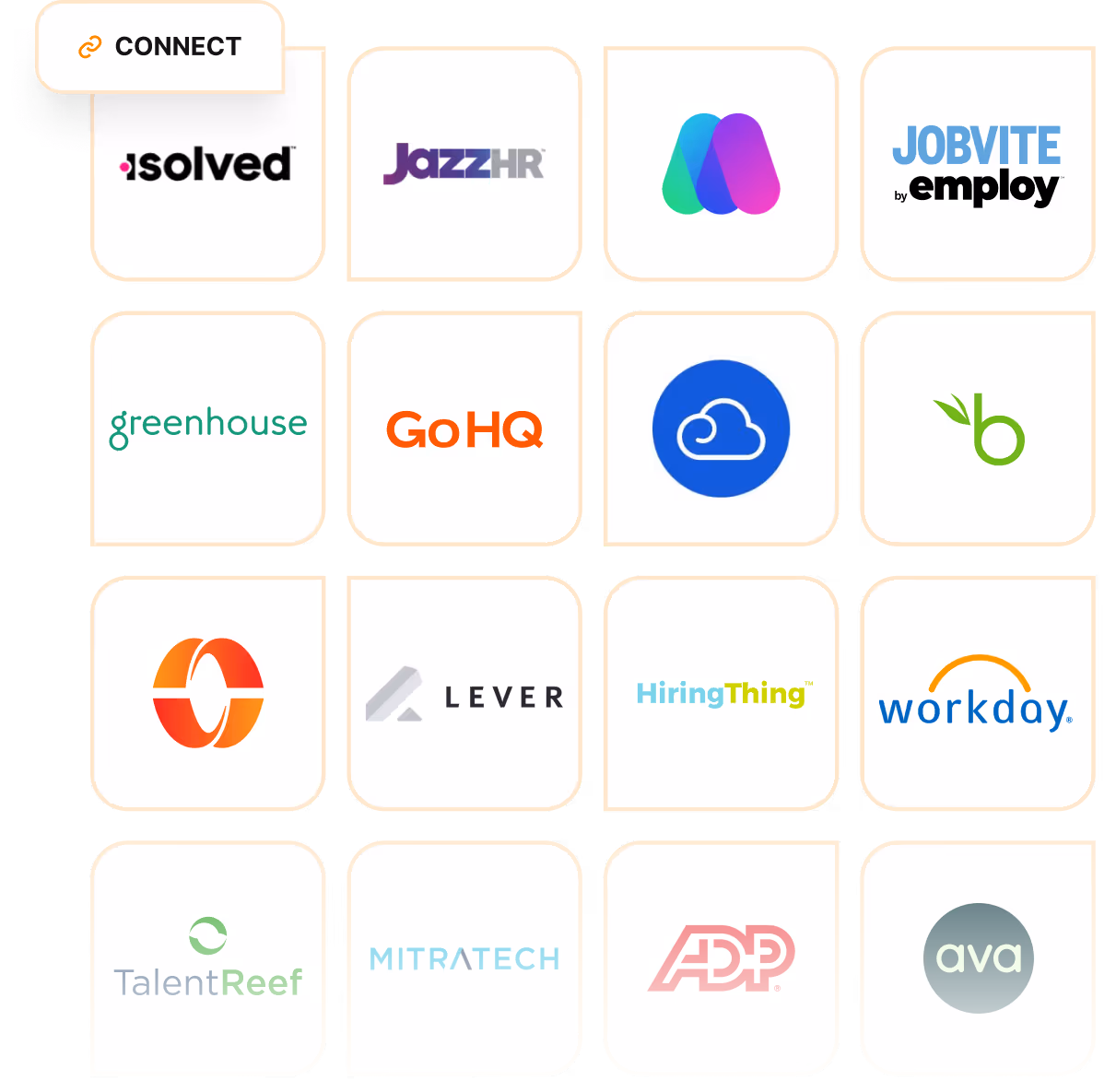 WedgeHR integrates with some of the Leading ATS platforms including Workday, Jazz HR, Greenhouse, Lever, and more. Add the power of video interviews to your current ATS