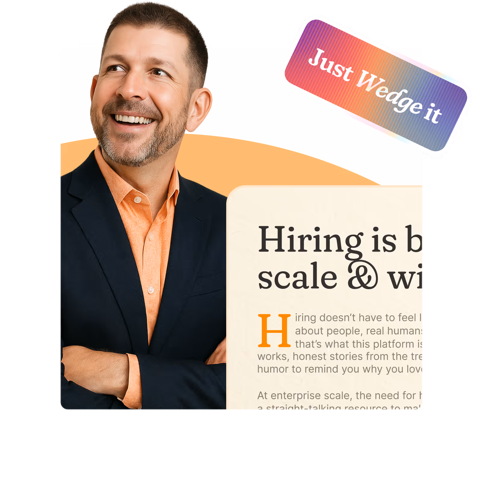 WedgeHR is the best one-way video platform for Enterprise. Security in mind, Consolidated billing, and works with your existing hiring tools (ATS).