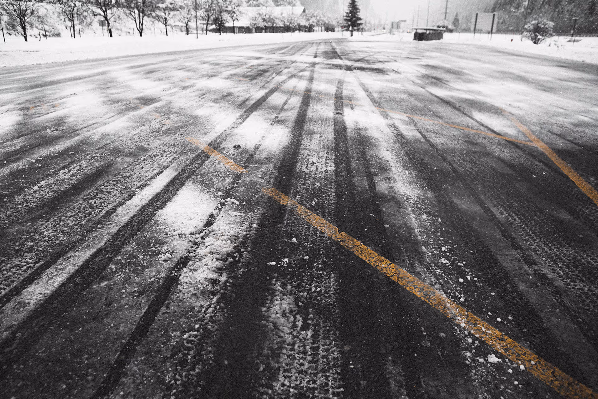 Commercial snow removal in parking lot West Des Moines