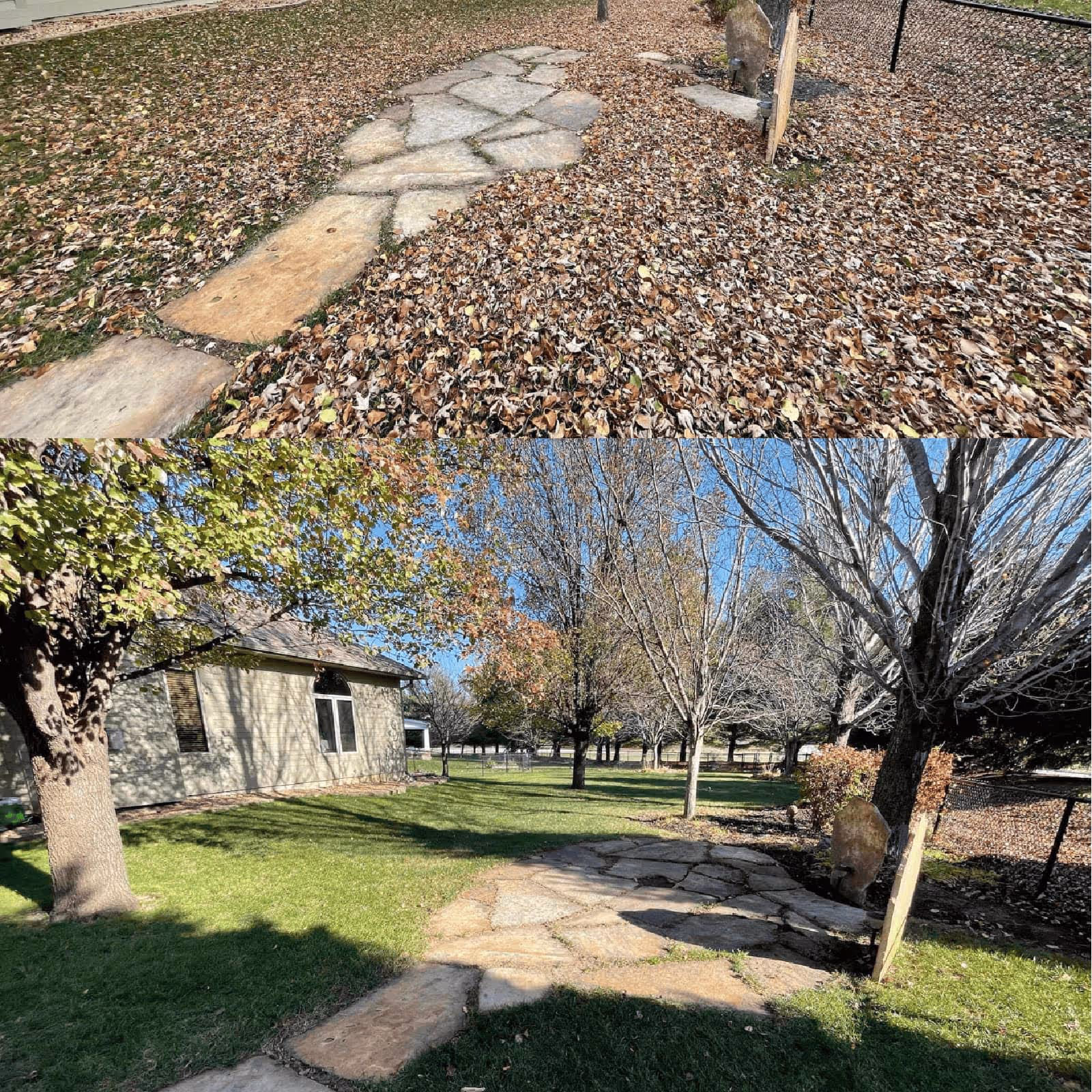 Neatly edged residential lawn in Urbandale Iowa