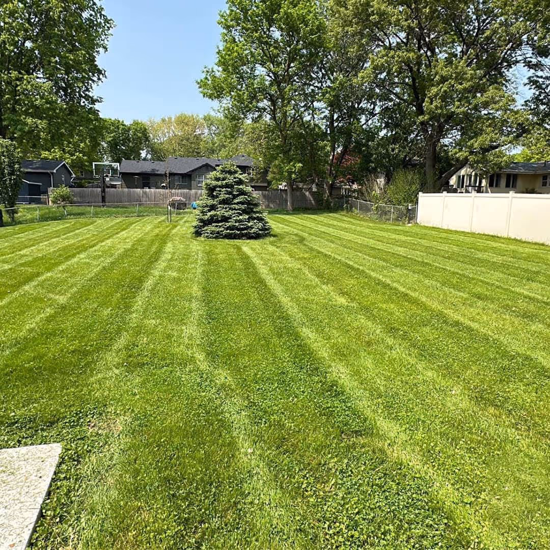 Vargas Lawn Care Services aeration and overseeding in Johnston Iowa