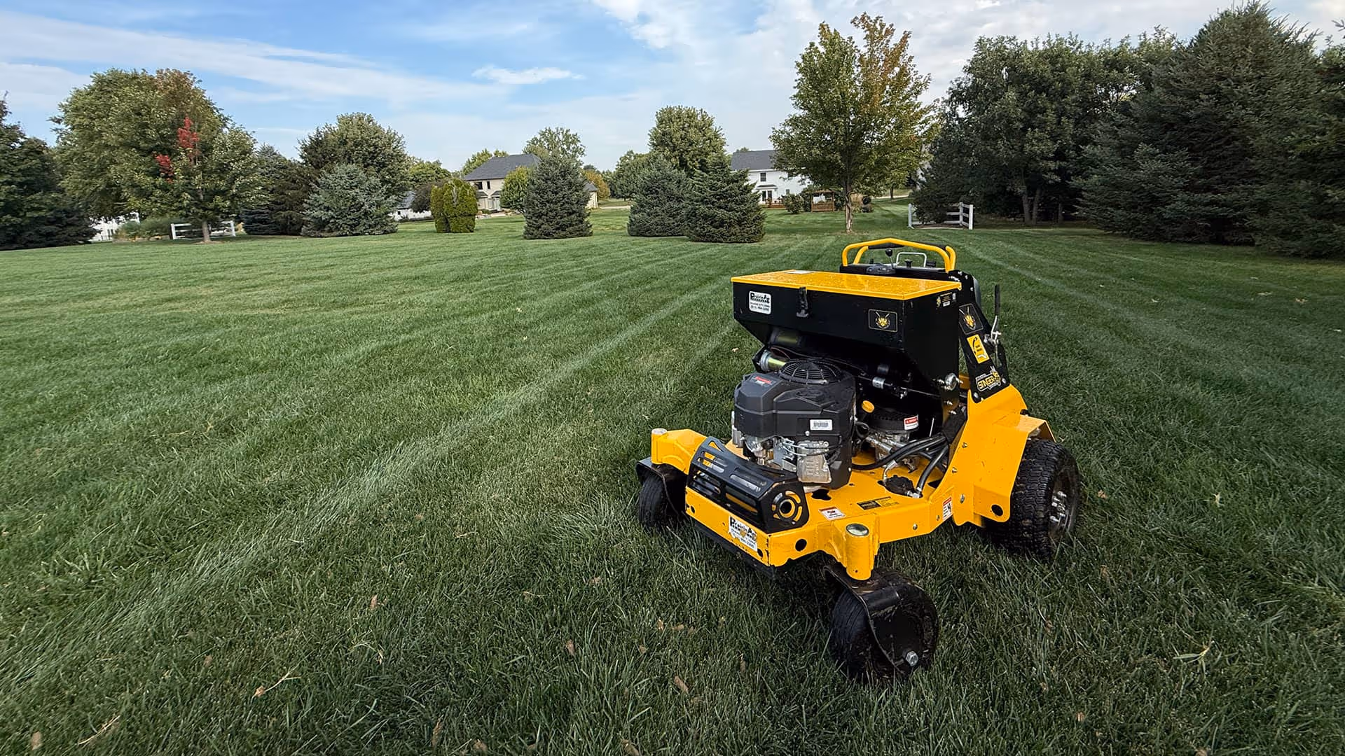 Lawn aeration equipment by Vargas Lawn Care Services in Urbandale Iowa near me