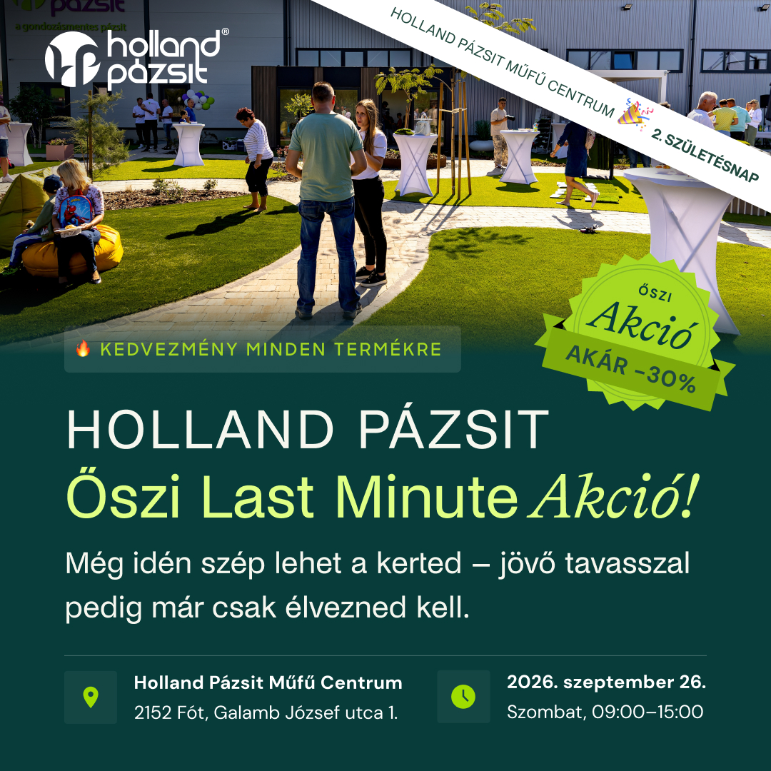 Indul a Holland Pázsit Őszi akciója