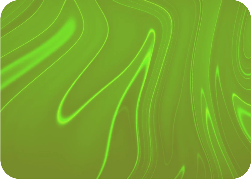 Abstract neon green wave background used for OKSoftware digital design and branding
