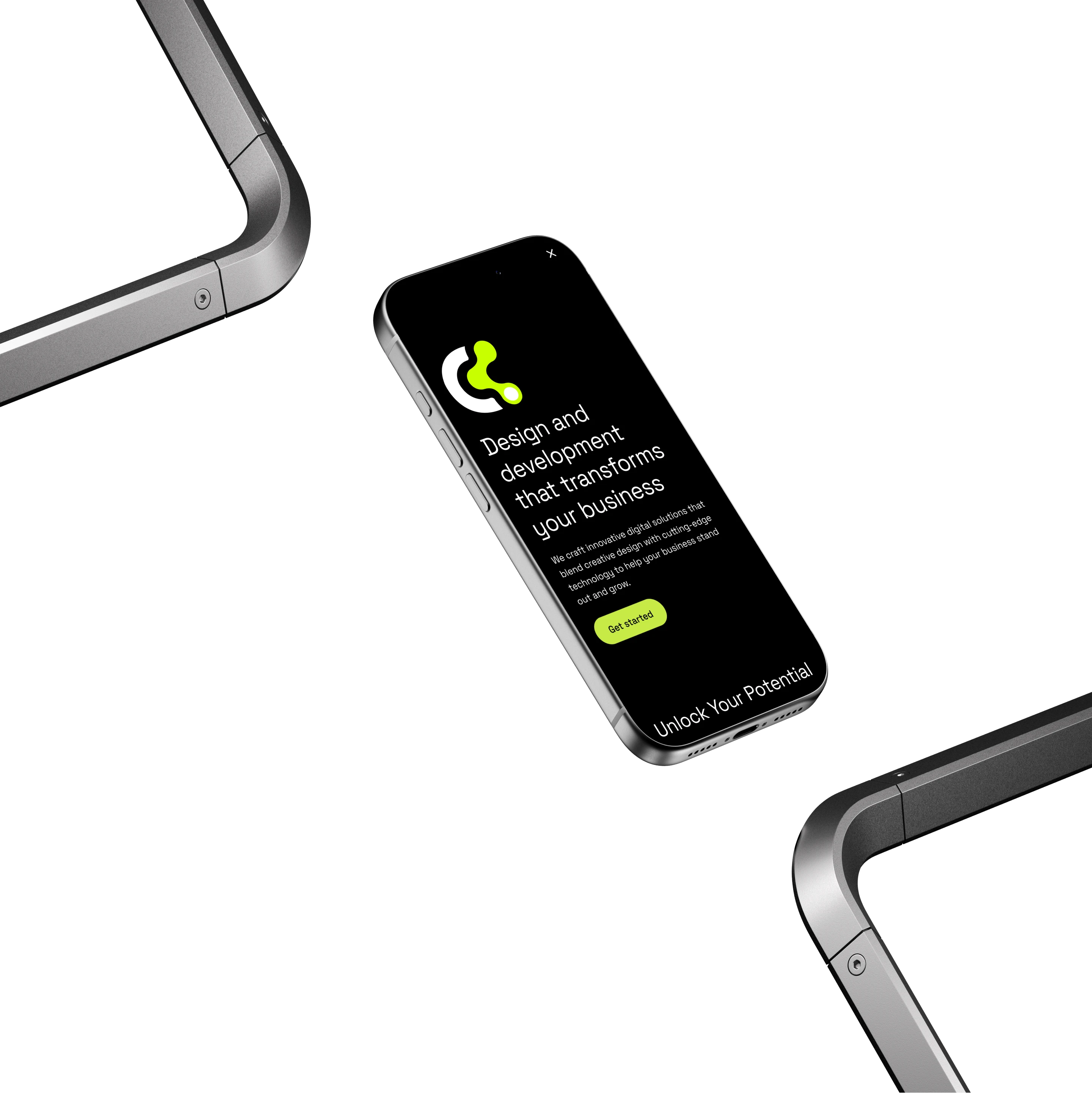 Mobile mockup showing OKSoftware responsive website design optimized for user experience and modern business needs