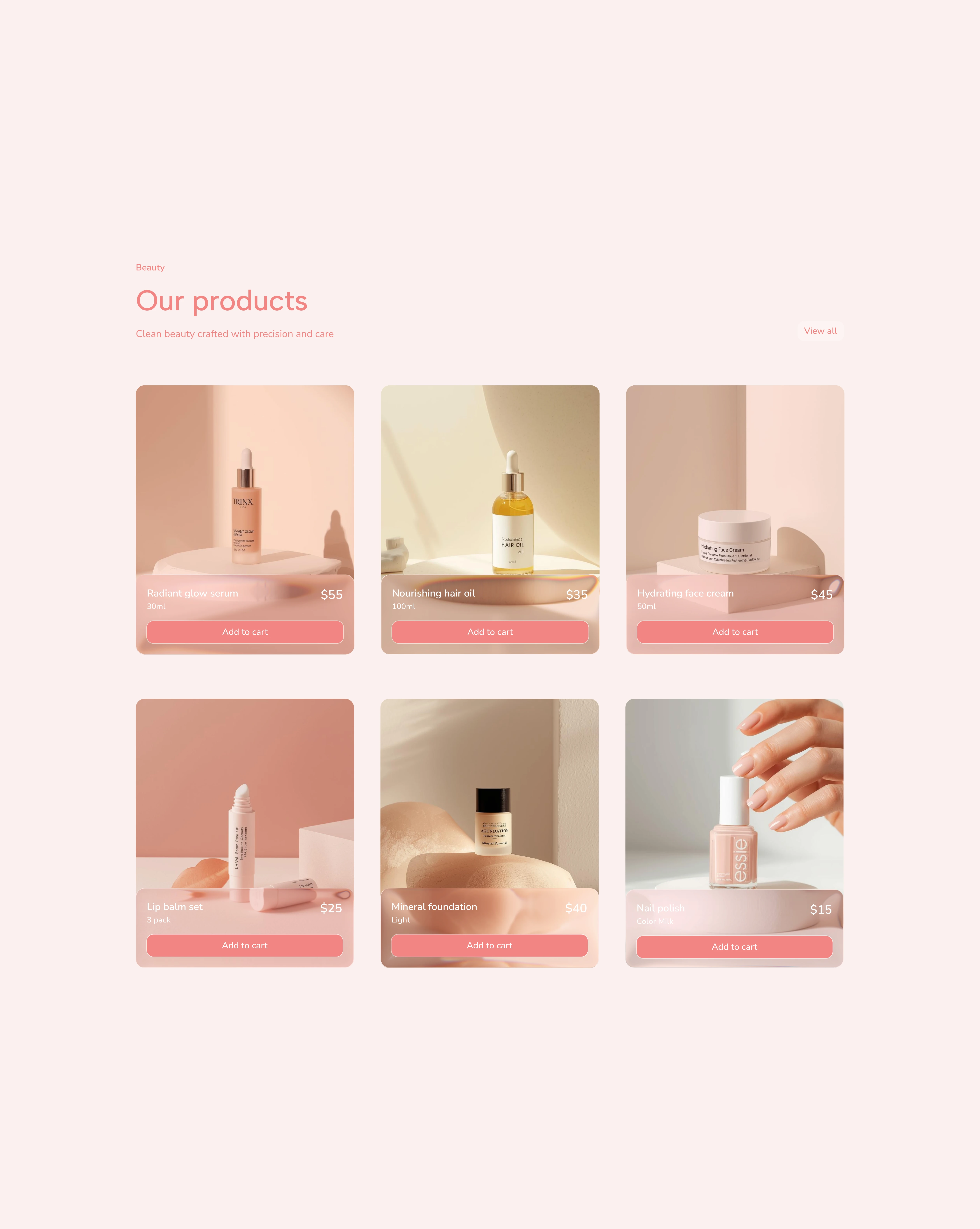 Radiant Glow Serum bottle on a neutral background – brightening skincare product.