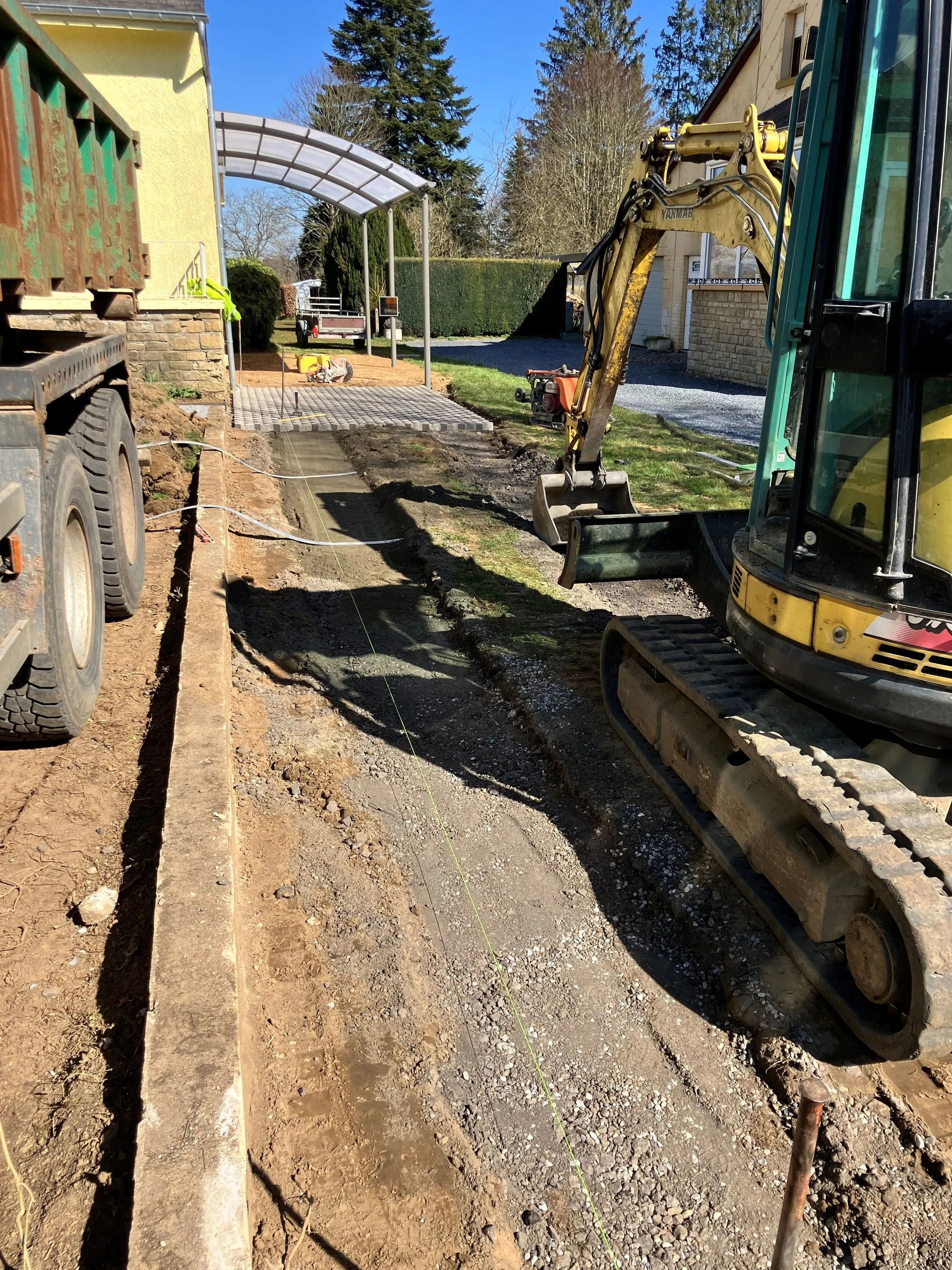 Pose de dalles de gazon fait par Brovert