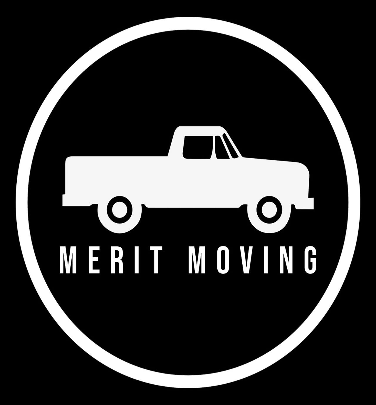 A logo for Merit Moving LLC