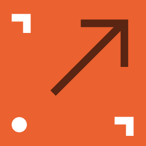 Orange square with arrow pointing up and to the right, identifying part 2 of the report.