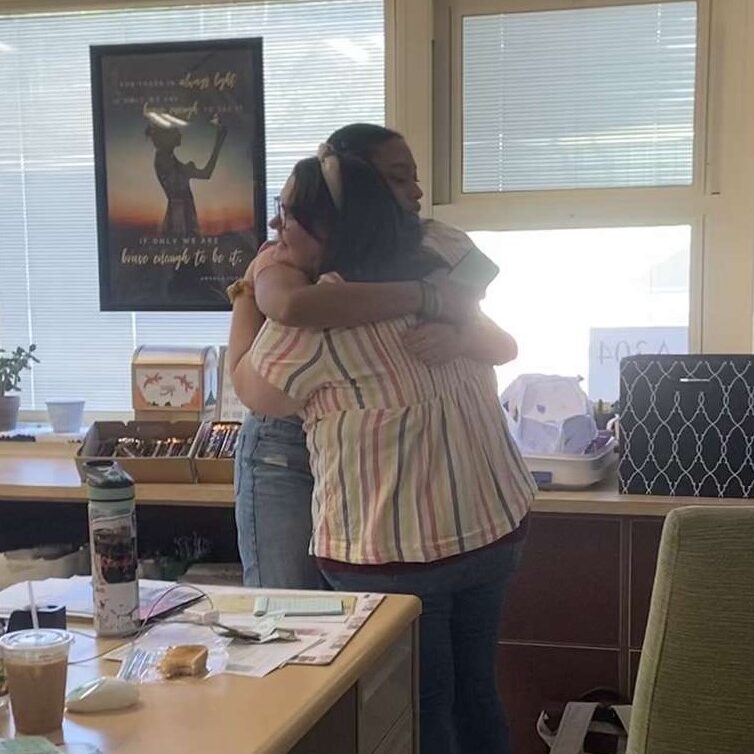 Ashlie Crosson and her student, Mina.