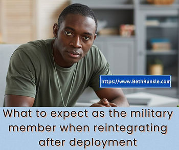 What to expect as the military member when reintegrating after deployment