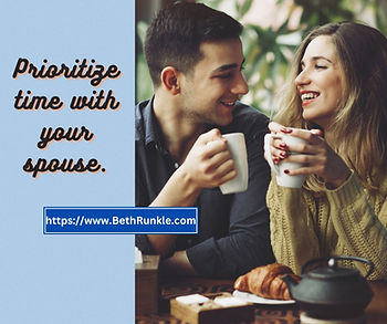 Prioritize time with your spouse