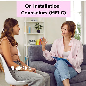 Mental Health help for military spouses on installation