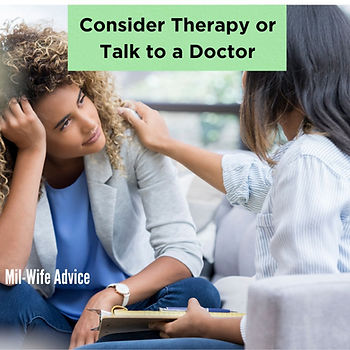 military spouses should consider talking to a doctor or therapist about mental health