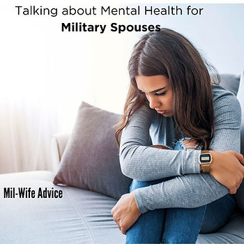 talking about mental health for military spouses