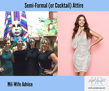 Semi-formal attire for military spouses