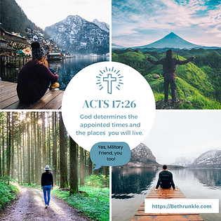 Acts 17:26 God determine the times and places you will live
