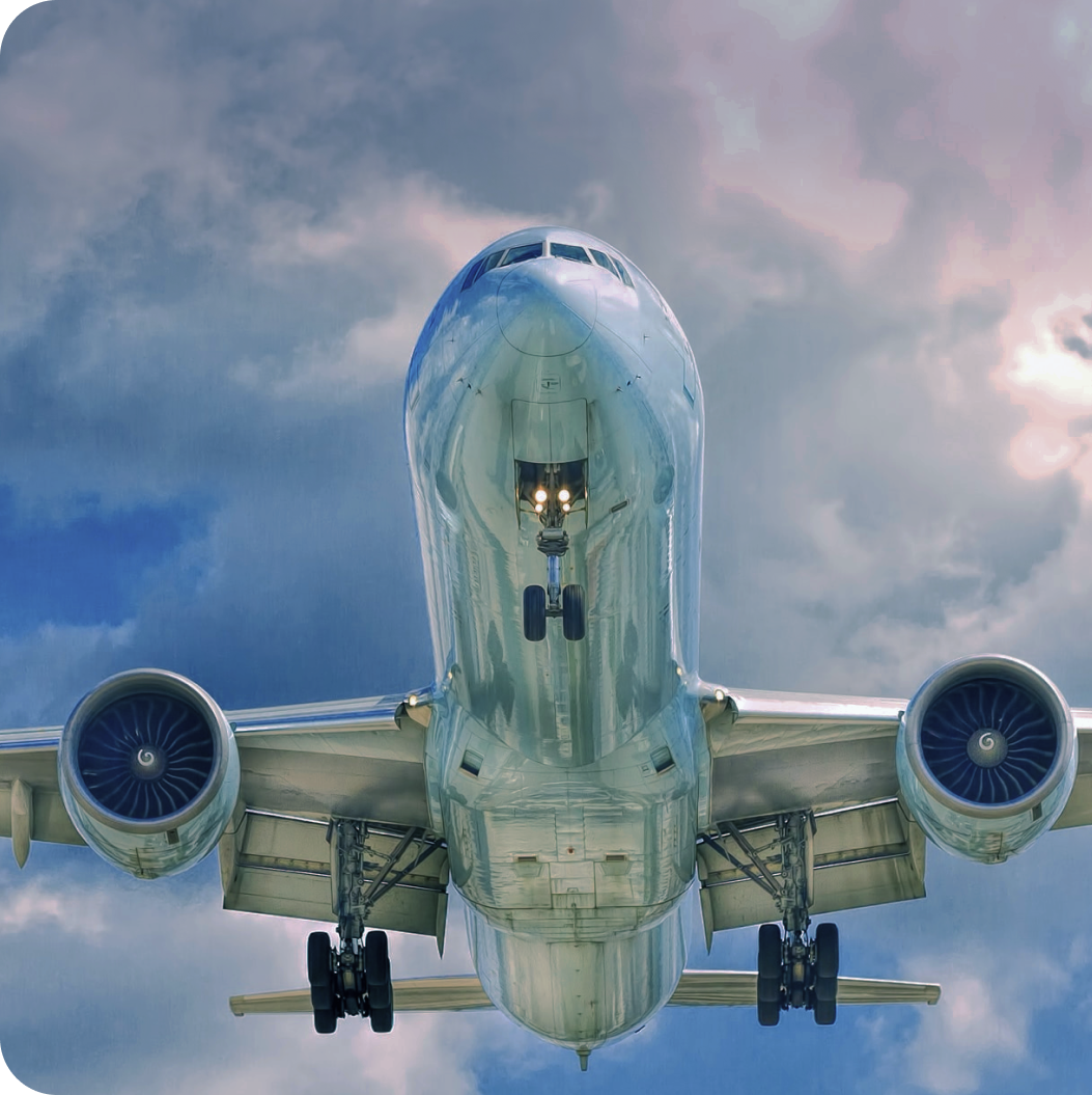 Avion aterrizando