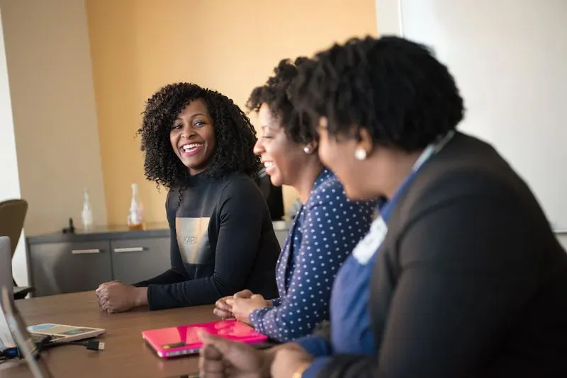 Women in a team meeting.