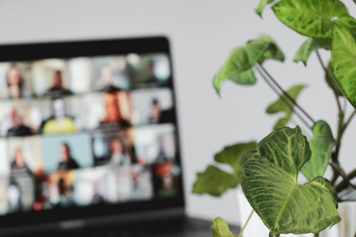 A participant joining a live virtual learning session on a laptop.