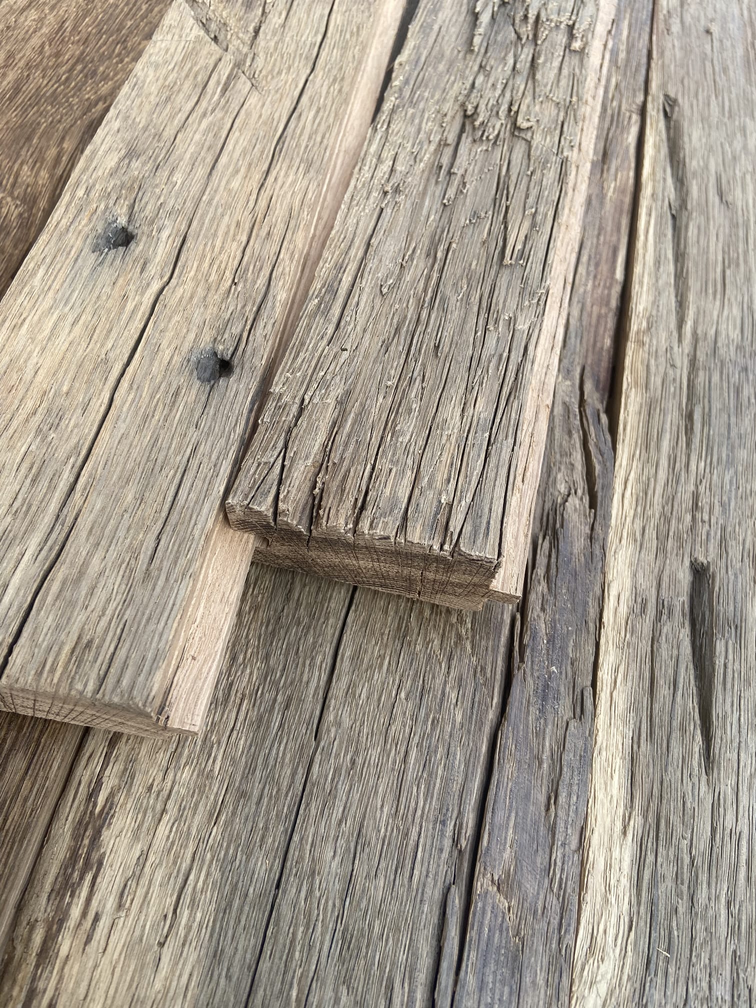 Dubový obklad detail