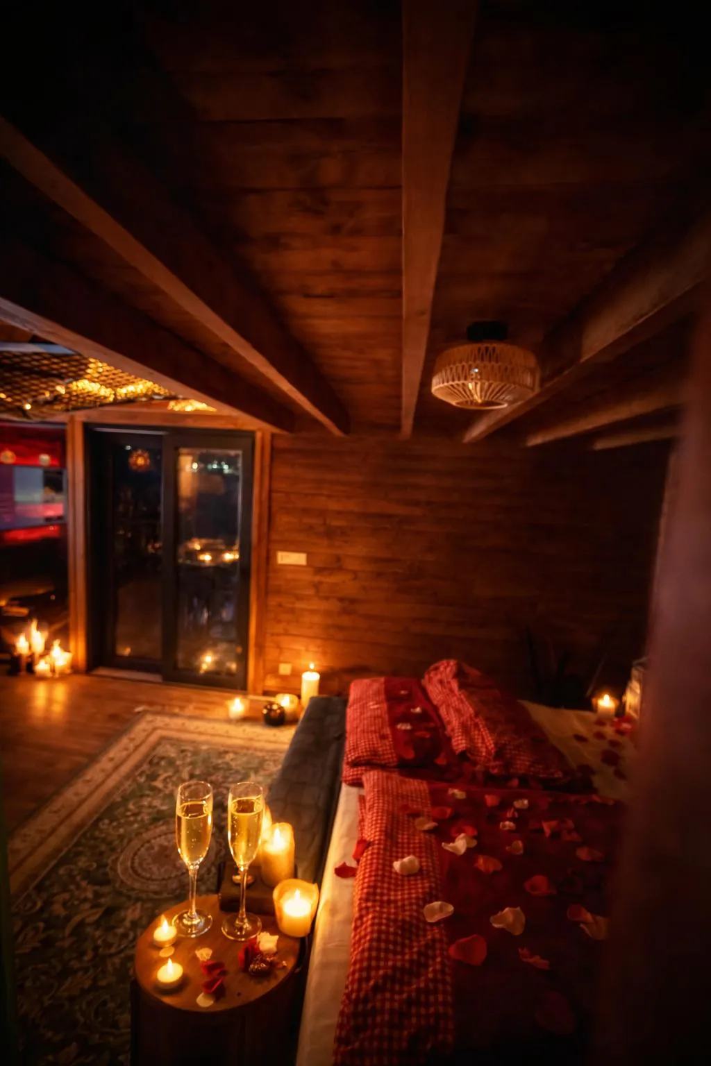 Romantický luxusný detail interiéru Sunny Garden House