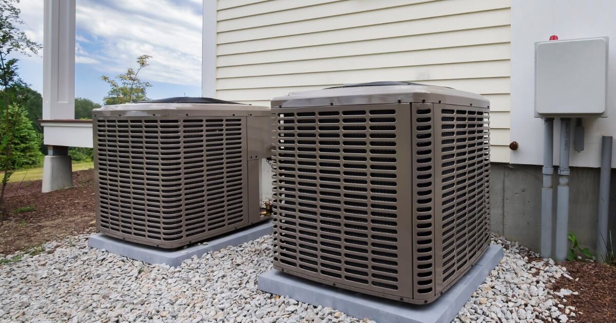 HVAC systems outside of an Austin TX home